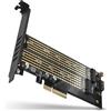 AXAGON Adattatore Axagon 4x - DUAL M.2 SSD (NVMe + SATA) [PCEM2-D]