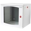 Techly Armadio Rack a muro Intellinet 19'' 13U sezione unica prof. 600mm Bianco