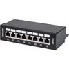 Intellinet Pannello Patch Intellinet 720908 8 Posti Cat6A Schermato da Scrivania Nero
