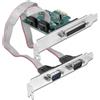 Delock Scheda PCI Express Delock a 2 x RS-232 seriale + 1 x parallelo IEEE1284 [90413]