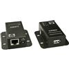 Lindy Estensore KVM Lindy USB 2.0 AV transmitter & receiver Cat.5 Extender, Powerover RJ45, 1 Po [42680]