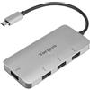 Targus Hub usb Targus USB-C 4Porte USB-A HUB Grigio [NUTARUS4P000002]