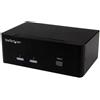 Startech.com Switch KVM StarTech.com 2 porte - KVM USB 2.0 a doppio VGA con Hub USB [SV231DVGAU2A]