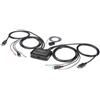 Startech.com Switch KVM StarTech.com DisplayPort KVM 4K a 60 Hz e 2 porte con cavi integrati 2 x KVM / audio - desktop [SV211DPUA4K]