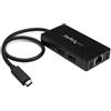 Startech.com Hub usb StarTech USB-C 3 porte Gigabit Ethernet [HB30C3A1GE]