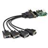 Startech.com Scheda adattatore StarTech.com seriale PCI Express RS232 4porte [PEX4S953LP]
