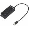 Nilox Hub usb Nilox 4 porte USB 2.0 USB 3.0 [NXHUB-05]