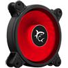 WHITE SHARK Ventola 120x120 White shark 4pin 120mm 25dBA Fan PC gaming Led Rosso