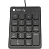 Techly Tastierino Numerico con Cavo USB e 18 Tasti