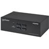 Manhattan Switch Kvm Manhattan Hdmi 4 porte Doppio Monitor 4k Nero