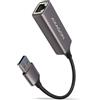 AXAGON Adattatore di rete usb Axagon tipo-A 10/100/1000 Grigio [ADE-TR]