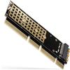 AXAGON Scheda Pci Axagon PCEM2-1U PCI-E 3.0 16x M.2 SSD NVMe SSD fino a 80mm basso profilo 1U