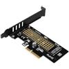 AXAGON Scheda Pci Axagon PCEM2-N 3.0 x4 1x SSD M.2 NVMe fino a 2280 raffreddamento passivo