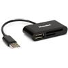 Hamlet Card Reader USB Hamlet Universal memory reader SD + MICRO SD + 1 USB A PORT. [XZR101UA]