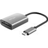 Trust Card reader Trust Dalyx fast USB-C a microSD/SD/SDHC/SDXC Grigio [24136]