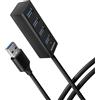 AXAGON Hub Usb Axagon Mini 4x usb-A 3.2 1.2m Argento [HUE-M1AL]