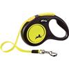 flexi Nastro per guinzaglio per cane Flexi Nuovo Neon S 5 m Retrattile Nero/Giallo