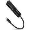 AXAGON Hub usb Axagon tipo-C/3x tipo-A/5Gbit/s Nero [HMC-GL3A]