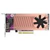 Qnap Scheda di espansione Qnap Dual M.2 2280 PCIe SSD 10GbE a porta singola [QM2-2P10G1TB]