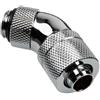ALPHACOOL Raccordo Alphacool HF 45 gradi G1/4 pollici AG a 13/10 mm girevole Argento cromato [62411]