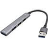 I-tec Hub usb I-tec 1x Usb3.0 3xUsb2.0 Grigio [U3HUBMETALMINI4]