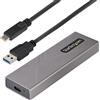 Box SSD StarTech.com M2-USB-C-NVME-SATA Usb-C 10Gbit/s Grigio [M2-USB-C-NVME-SATA]
