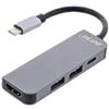 Inline Hub multifunzione Inline Usb 3.2 1xUSB-C/2xUSB-A/Hdmi Grigio [33271H]