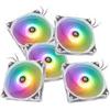 BITSPOWER Ventole 120x120 Bitspower Notos RGB PWM Bianco 5pz [BPTA-FX1812NTWH-5]