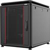 Techly Armadio Rack Techly 19'' 600x800 12Unita' Nero da sotto-scrivania