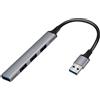 Logilink Hub Usb Logilink Ultra Slim a 4 porte Usb tipo A 17cm Grigio [UA0391]