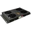 Techly Pannello ventilazione Thechly a soffitto per Rack 19'' 4 ventole Nero