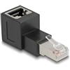 Delock Adattatore Rete RJ45 Cat.6A DeLock 1x Spina RJ45 - 1x Presa RJ45 Nero [87861]