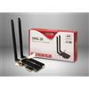 Intertech Scheda pci wireless WLAN Inter-Tech DMG-36 bluetooth/PCIe/wireless/5400Mbit/s/Nero [88888165]