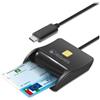 Atlantis land Lettore smart card Atlantis Land P005-SMARTCR-C USB tipo-C Nero