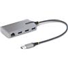 Startech.com Hub Usb Startech.com 4x Usb 3.2 + 1x RJ-45 10/100/1000Mbps Grigio [5G3AGBB-USB-A-HUB]