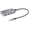 Startech.com Hub usb Startech.com 3.2 Gen1 a 4porte da 4 x usb-A 5Gbps portatile Grigio [5G4AB-USB-A-HUB]