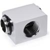 ALPHACOOL Connettore watercooling Alphacool girevole Low Profile 90 gradi G1/4" bAG a G1/4" IG Cromo [17584]