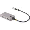 Startech.com Hub usb Multiporta StarTech.com 104B-USBC 4K 60Hz HDMI Usb-C 5Gbit/s Nero/Argento [104B-USBC-MULTIPORT]