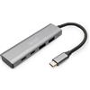 Digitus Hub usb Digitus 2x usb A + 2x usb-C 4 porte Grigio [DIG]