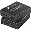 Techly Extender Hdmi Techly Idata EXT-465P 4K/60Hz su Cavo Cat.6/6A/50m PoC/Nero