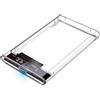 Logilink Box hard disk Esterno Logilink per Disco Rigido 2.5'' USB 3.0 Trasparente