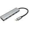 Digitus Hub Digitus Usb-C 4porte 3.1/5Gbps Grigio [DA-70246]