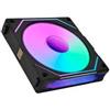 Lian li Ventola 120x120 Lian Li 2100rpm/32dB/40 led RGB/120mm Telaio in alluminio Nero [UF-RSLIN120-1B]