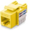 Techly Frutto Keystone Tecchly RJ45 Cat.6 UTP IDC 90grado Giallo