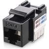 Techly Frutto Keystone Techly RJ45 Cat.6 UTP IDC 90grado Nero