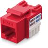 Techly Frutto Keystone Techly RJ45 Cat.6 UTP IDC 90grado Rosso