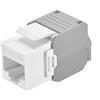 Techly Frutto Keystone Techly RJ45 Cat.6A UTP Grigio/Bianco