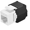 Techly Frutto Keystone Techly RJ45 Cat.6A UTP Bianco/Nero