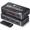 Techly Switch hdmi Techly 2.0b 3x1 4K HDR HDCP2.2 con telecomando Nero