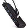 AXAGON Hub Usb Axagon 4porte/5Gbps/tipoC 3.2 Gen1 Cavo19cm Nero [NUAXNUS4PHUEC1C]